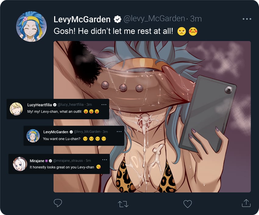 Beautiful Mirajane Strauss hentai art