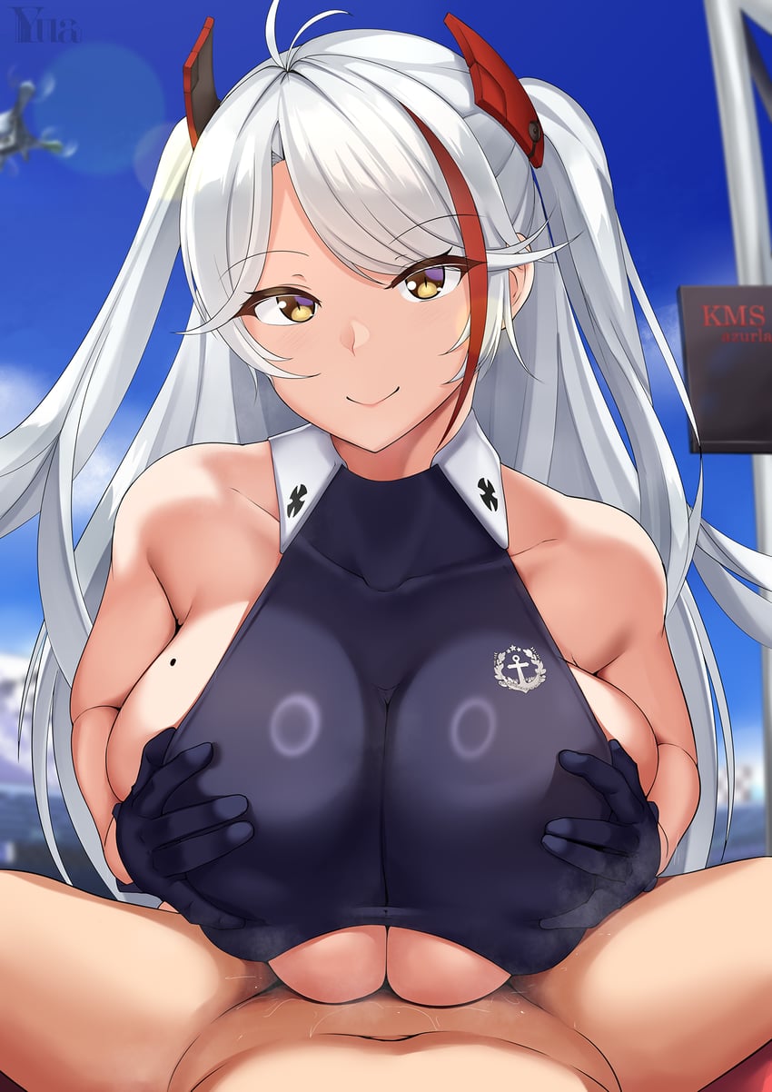 Hot Prinz Eugen hentai drawing