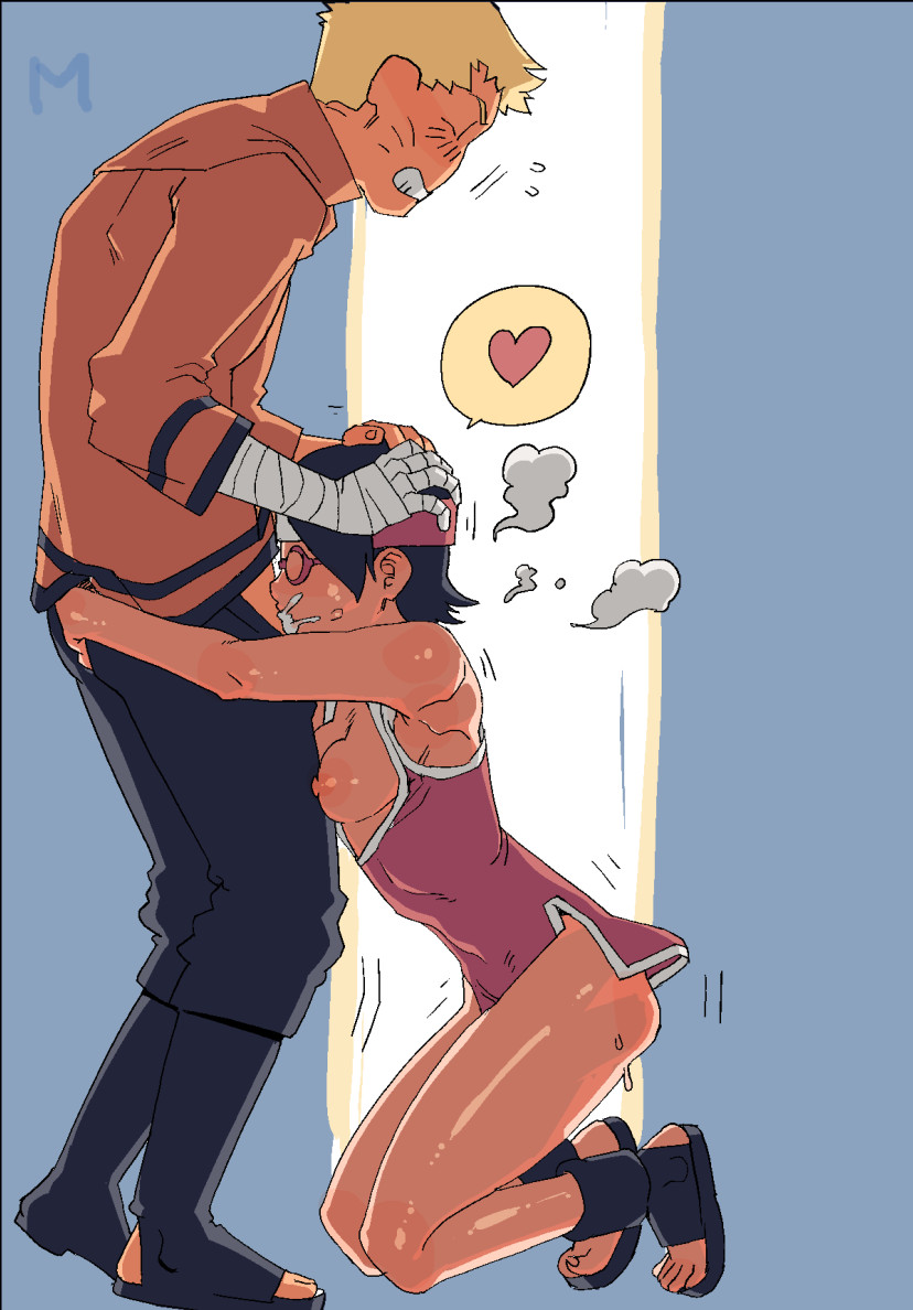 Hot Sarada Uchiha hentai drawing