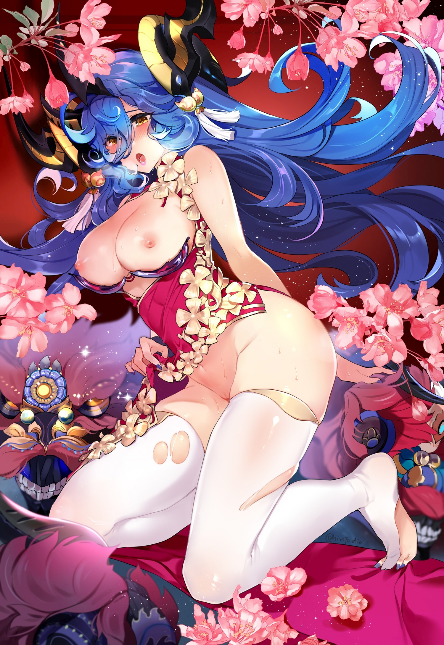 Blue Hair hentai art (image 22)
