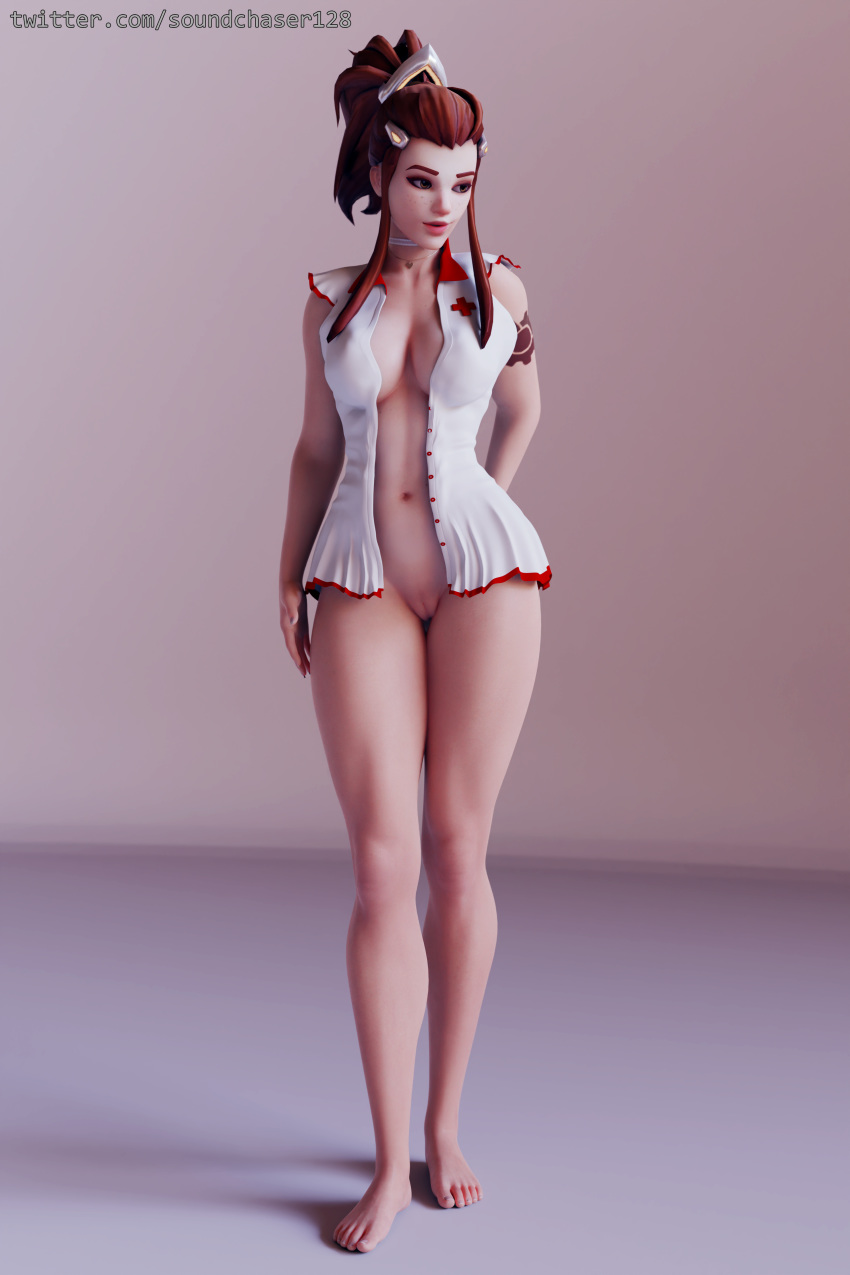 Brigitte from Overwatch hentai art (image 9)