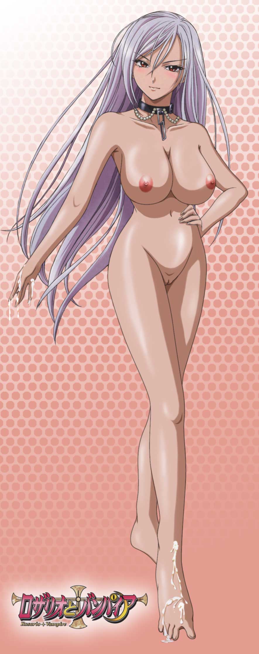 Moka Akashiya from Rosario + Vampire hentai art (image 30)