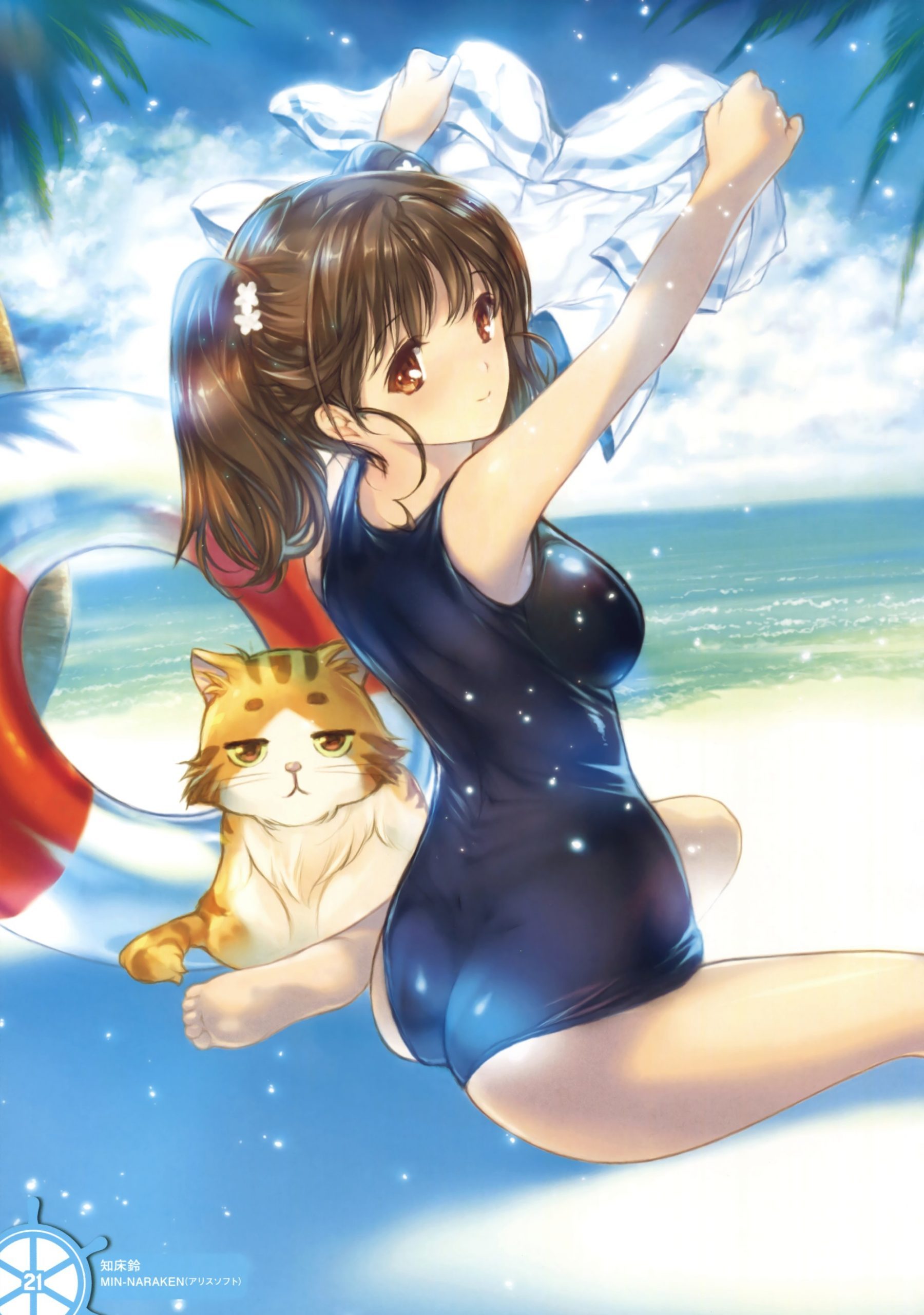 swimsuit moe hentai art (image 12 of 77)